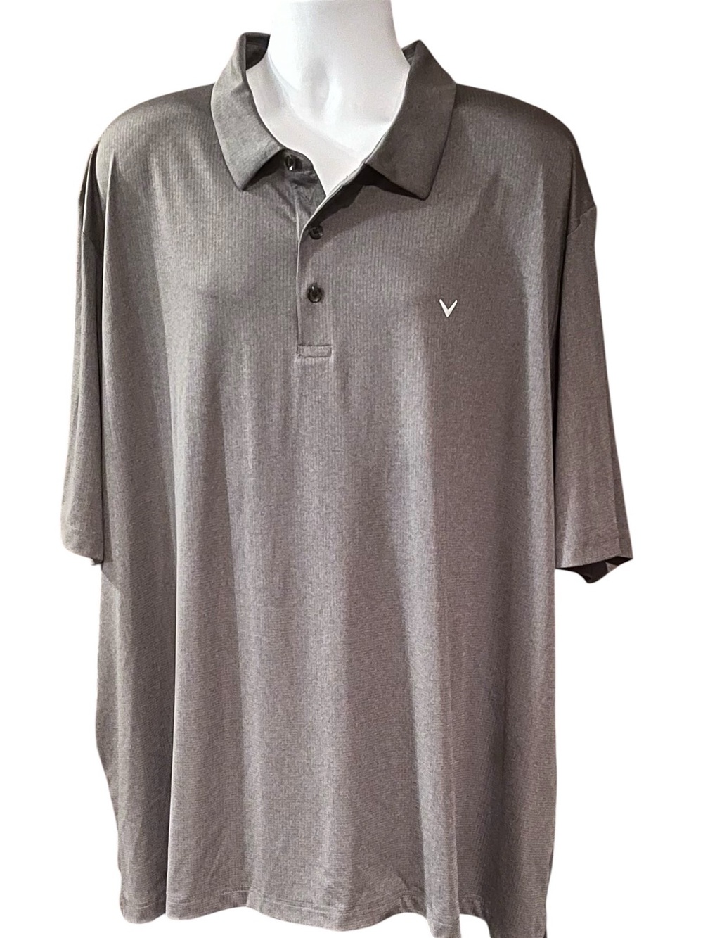 Callaway Men's Grey Opti-Dry Performance Polo Shirt
